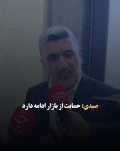  صیدی: حمایت از بازار ادامه دارد