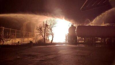  هشدار مهم به شهروندان تبریز/ آتش‌ سوزی در مخازن گاز