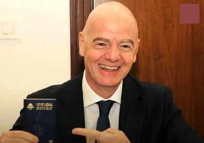  رئیس فیفا تابعیت کشور لبنان را گرفت