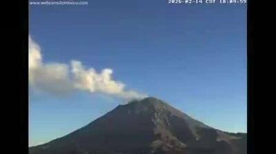  غرش آتشفشان غول‌پیکر پوپوکاتپتل مکزیک