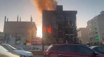  یک شعبه بانک سپه دوباره آتش گرفت!