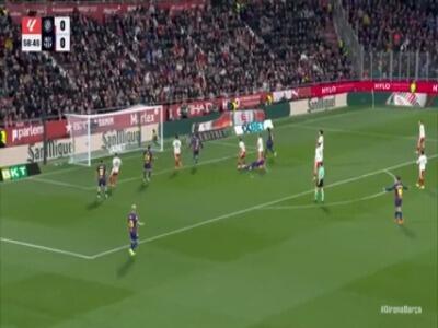  گل اول بارسلونا به خیرونا توسط کوبارسی