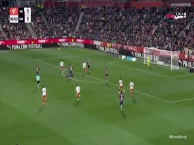  گل دوم خیرونا به بارسلونا توسط بلتران