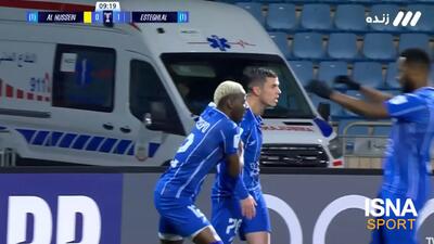  امیدها زنده شد؛ گل اول استقلال به الحسین توسط آسانی + ویدیو