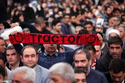  تصاویری از دیدار لیدرهای باشگاه تراکتور با رهبر انقلاب