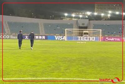  نمایی از ورزشگاه بین‌المللی امان، محل برگزاری مصاف امشب الحسین و استقلال