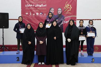  دختران یزدی فاتح رقابت‌های اسکواش مرحله دوم  المپیاد استعداد‌های برتر شدند