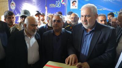  مخزن ۵ هزار مترمکعبی شهدای بوزی شادگان با حضور وزیر نیرو به بهره‌برداری رسید