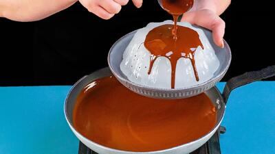  راز دسرهای کافه ای / طرز تهیه دسر شکلاتی بدون فر، با بیسکویت و شکلات