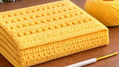  آموزش قلاب بافی مدل ویروسی ، فوق العاده آسان برای مبتدیان / مخصوص پتو و...