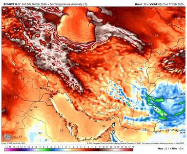 سوپرایز تابستانی در اوج زمستان/ فعالیت سامانه‌های بارشی فعلا تمام شد