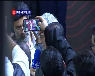  سردار قاآنی در مراسم چهلم جانباختگان و قربانیان حوادث دی‌ماه