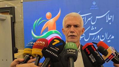  صحبت‌های اسبقیان معاون توسعه ورزش قهرمانی وزارت ورزش در حاشیه اجلاس سراسری مدیران ورزش کشور