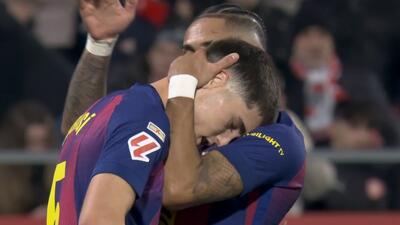  گل اول بارسلونا به ژیرونا ( کوبارسی)