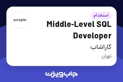  استخدام Middle-Level SQL Developer در کاراشاب