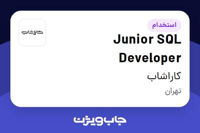  استخدام Junior SQL Developer در کاراشاب
