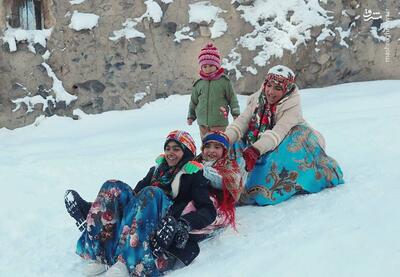  عکس/ شادی پس از برف