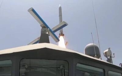  فیلم/ لحظه شلیک موشک پدافندی صیاد۳F از ناو شهید صیاد شیرازی