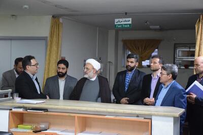  رئیس‌کل دادگستری استان سمنان از بیمارستان خاتم‌الانبیاء شاهرود بازدید کرد