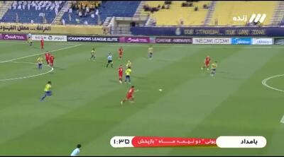  ویدیو: گل دوم تراکتور به الغرافه توسط حسین‌زاده - پارس فوتبال