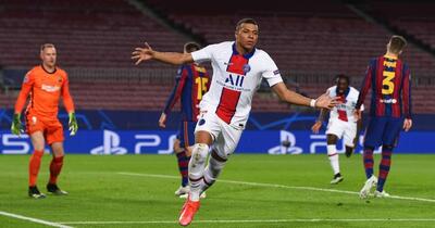  سال 2021 در چنین روزی؛ هت‌تریک کیلیان امباپه و برتری 4-1 پاری سن ژرمن مقابل بارسلونا در نیوکمپ - پارس فوتبال