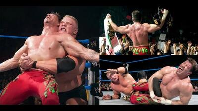  22 سال گذشت؛ وقتی ادی گوئررو با شکست دادن براک لزنر، قهرمان کمربند WWE شد - پارس فوتبال