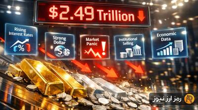 ریزش کم‌سابقه طلا و نقره؛ ۵ دلیل برای سقوط ۲.۵ تریلیون دلاری بازار در نیم ساعت