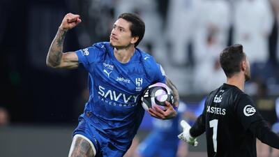  الهلال عربستان ۲ _۱ الوحده امارات / دبل نونیز آبی‌ها را در صدر ماندگار کرد