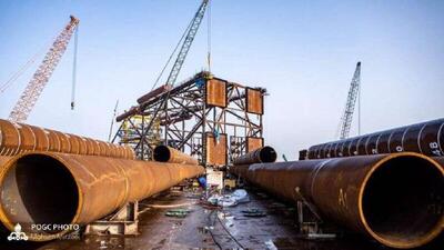  عملیات بارگیری نخستین جکت طرح توسعه میدان گازی فرزاد «ب»