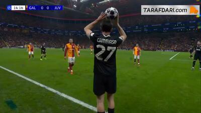  گل گابریل سارا به یوونتوس (گالاتاسارای 1-0 یوونتوس)