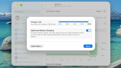  اپل قابلیت محدودیت شارژ باتری را به مک می‌آورد