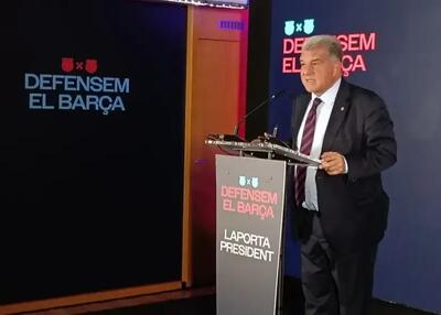  سخنرانی جنجالی لاپورتا: سه فینال را از رئال بردیم