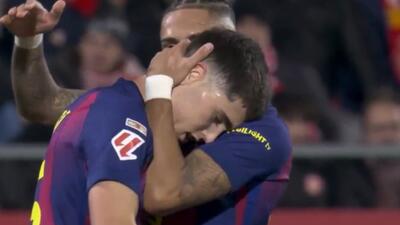  گل اول بارسلونا به خیرونا توسط کوبارسی