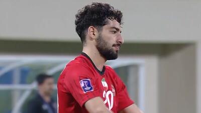  گل اول تراکتور به الغرافه توسط هاشم نژاد