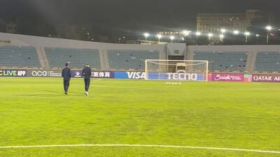  جو ورزشگاه امان پیش از مصاف امشب الحسین و استقلال