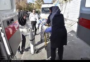  برخورد اتوبوس با تاکسی در محور نی‌ریز؛ ۲۷ مصدوم و یک کشته