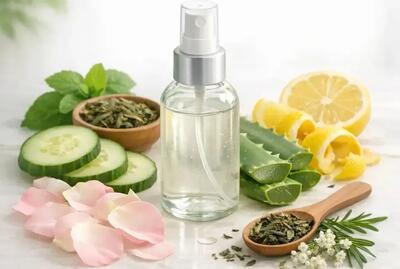  ساخت تونر خانگی طبیعی برای پوست خشک؛ ارزان، ساده