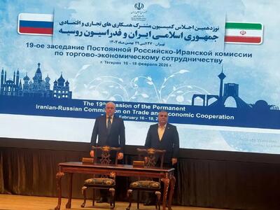  امضای یک سند همکاری و ۴ تفاهم‌نامه بین ایران و روسیه/ وزیر انرژی روسیه به دیدار پزشکیان می‌رود