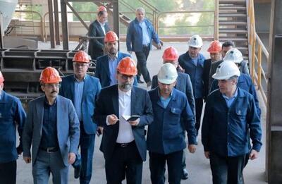 بازدید معاون وزیر صنعت، معدن و تجارت از گروه ملی فولاد ایران