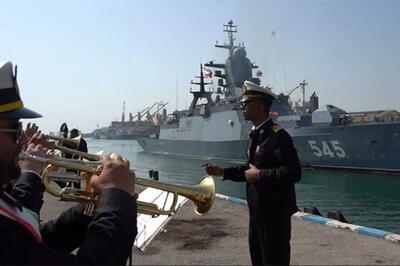  تصویر ناو روسی که در بندرعباس پهلو گرفت