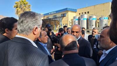  بازدید وزیر  کار از شرکت شیر پاستوریزه پگاه لرستان