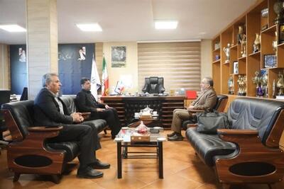  دیدار رئیس فدراسیون تیراندازی با کمان با مدیرکل ورزش و جوانان همدان