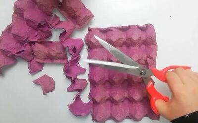  ایده خلاقانه با وسایل دورریختنی؛ باور نمیکنید با یک شانه تخم مرغ چه ساختم!