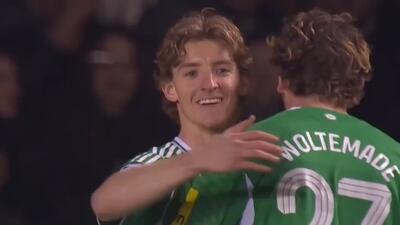  گل اول نیوکاسل به قره باغ (گوردون)