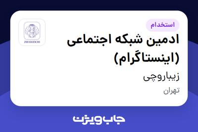  استخدام ادمین شبکه اجتماعی (اینستاگرام) - خانم در زیباروچی