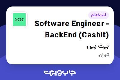  استخدام Software Engineer - BackEnd (CashIt) در بیت پین