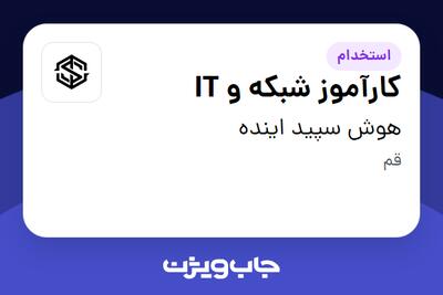  استخدام کارآموز شبکه و IT در هوش سپید اینده