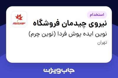 استخدام نیروی چیدمان فروشگاه در نوین ایده پوش فردا (نوین چرم)