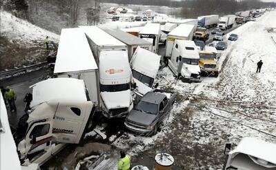  ببینید | تصادف زنجیره‌ای در کلرادو با ۴ کشته و ۲۹ زخمی