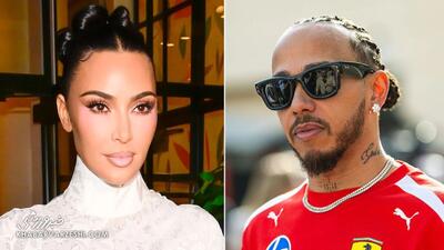  از فرمول یک تا هالیوود؛ لوئیس همیلتون و کیم کارداشیان، زوج جنجالی سال